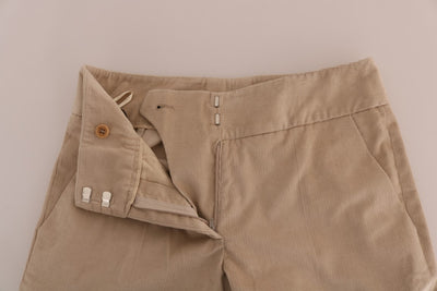 Ermanno Scervino beige katoenen bootcut broek
