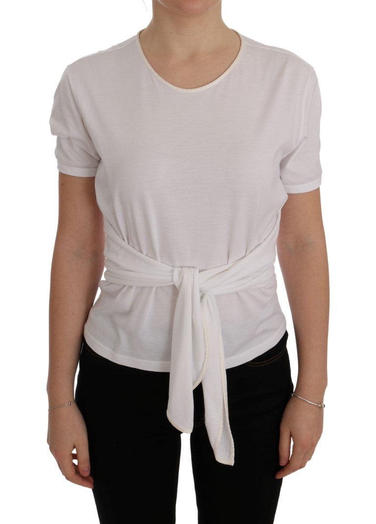 Dolce &amp; Gabbana Wit Katoenen Zijden T-shirt