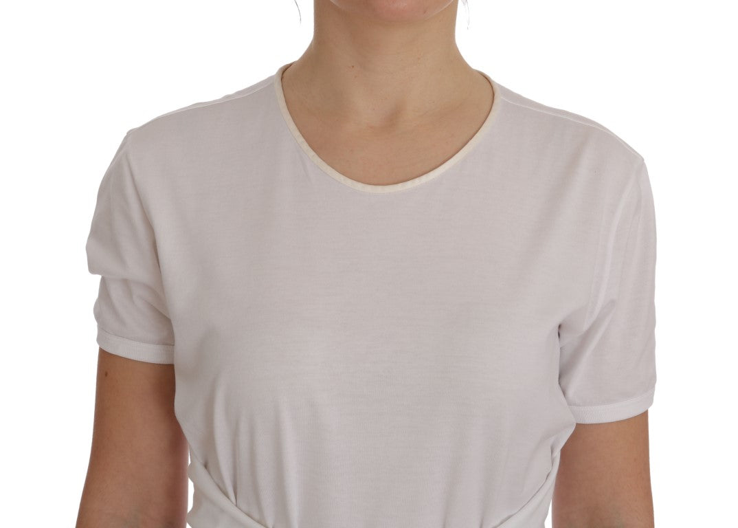 Dolce &amp; Gabbana Wit Katoenen Zijden T-shirt