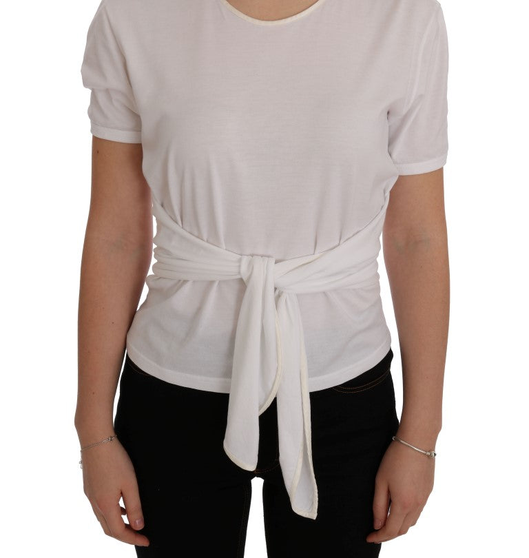 Dolce &amp; Gabbana Wit Katoenen Zijden T-shirt