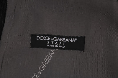 Dolce &amp; Gabbana Zwart STAFF Katoenen Rayon Vest