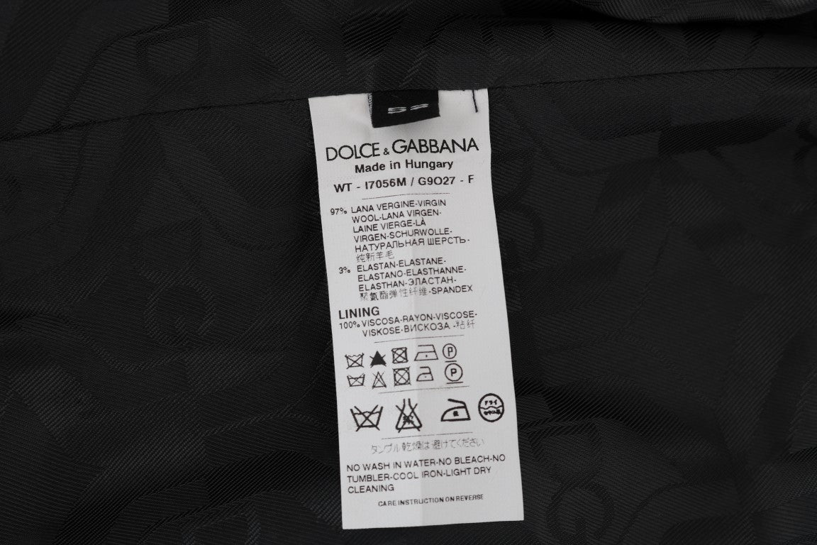 Dolce &amp; Gabbana Grijs Wollen Stretch Vest