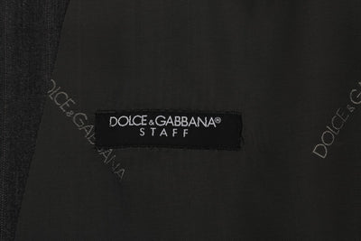 Dolce & Gabbana Gray STAFF Wool Stretch Vest