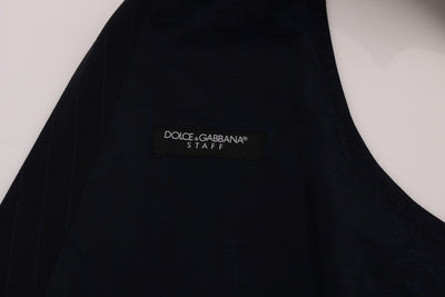 Dolce &amp; Gabbana Blauw STAFF Wollen Stretch Vest