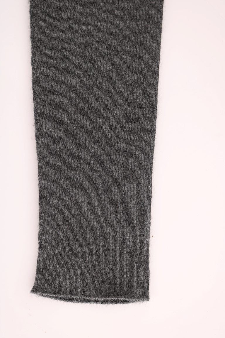 Collants stretch en cachemire gris Dolce &amp; Gabbana