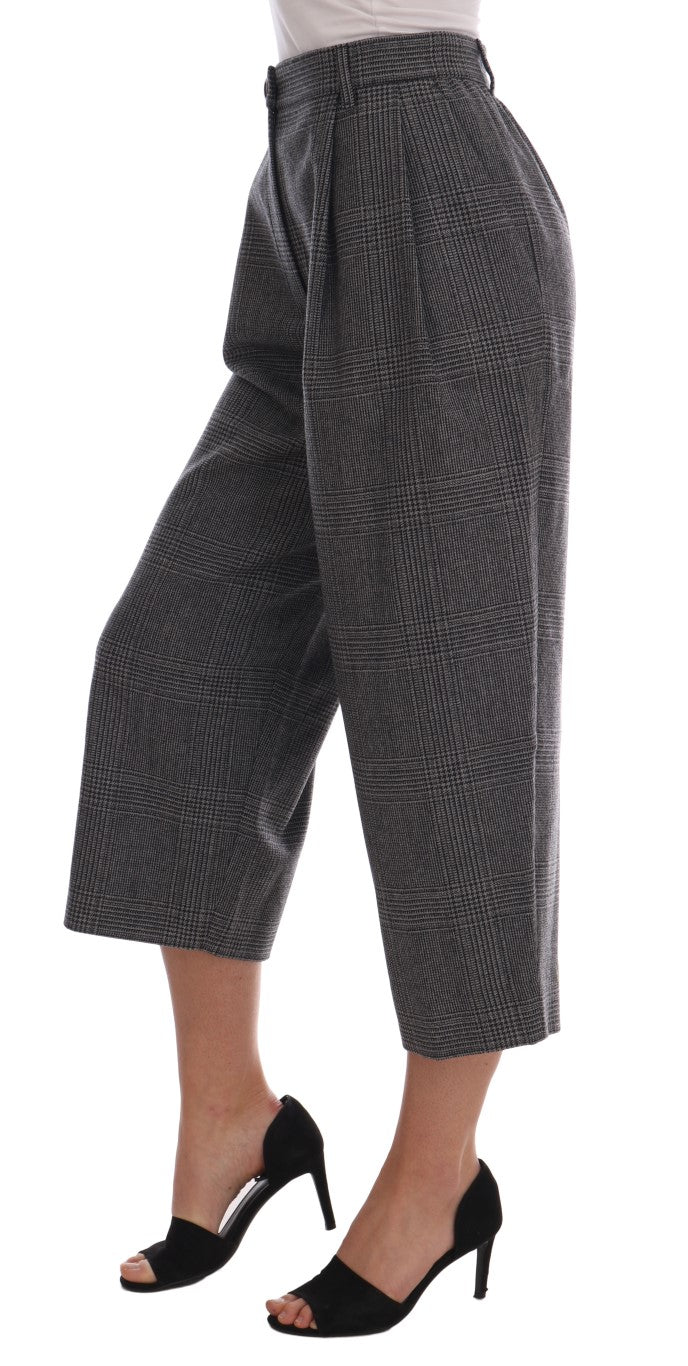 Dolce &amp; Gabbana Grijze Wollen Capribroek