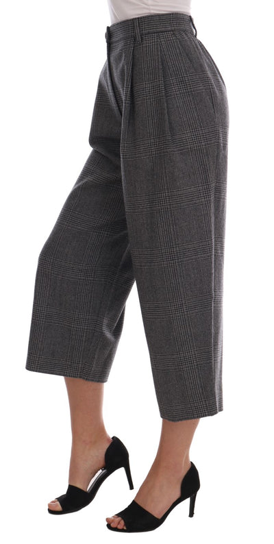 Dolce &amp; Gabbana Grijze Wollen Capribroek