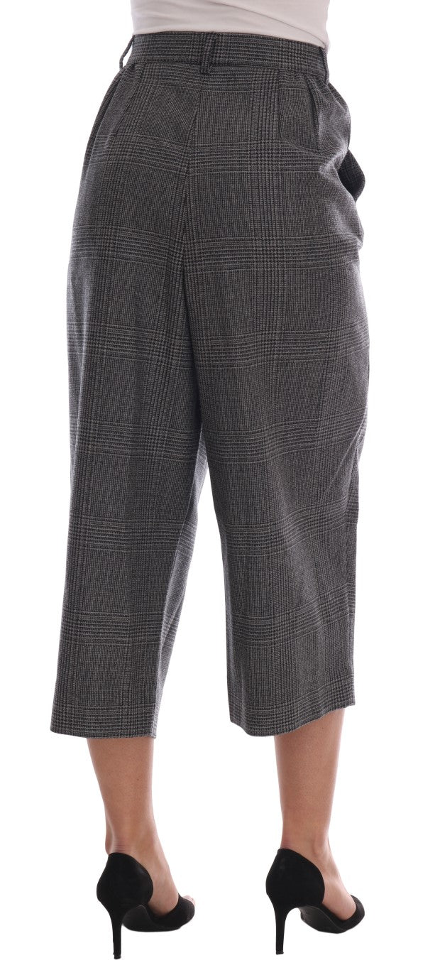 Dolce &amp; Gabbana Grijze Wollen Capribroek