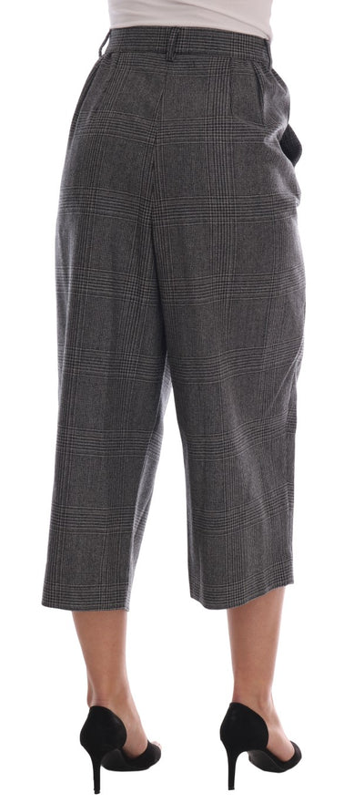 Dolce &amp; Gabbana Grijze Wollen Capribroek