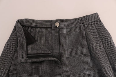 Dolce &amp; Gabbana Grijze Wollen Capribroek