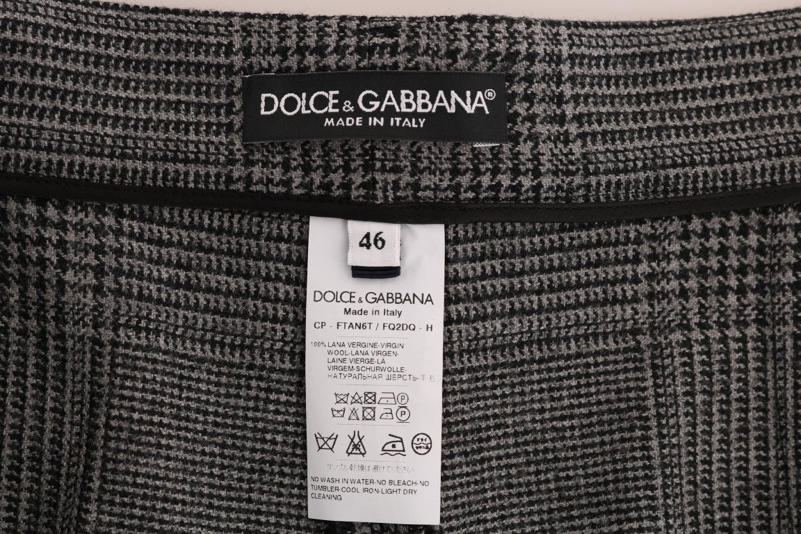 Dolce &amp; Gabbana Grijze Wollen Capribroek