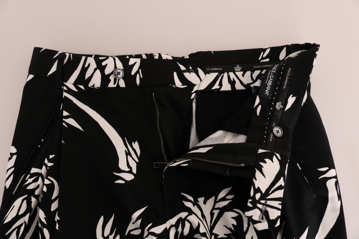 Dolce &amp; Gabbana Black Tree katoenen stretchbroek