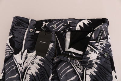 Dolce &amp; Gabbana Grijze Bananenblad Katoenen Broek