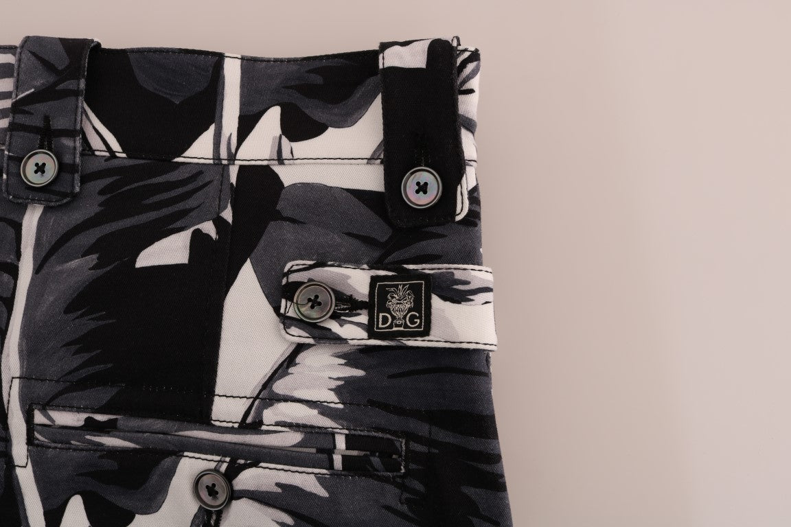 Dolce &amp; Gabbana Grijze Bananenblad Katoenen Broek