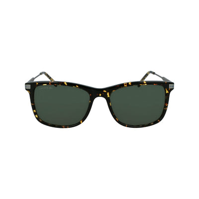 Lunettes de soleil Lacoste en métal marron
