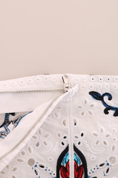 Dolce &amp; Gabbana veelkleurige majolica uitgesneden capribroek