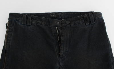 Kostuum Nationale Blauwe Katoenen Slim Broek Denim Jeans