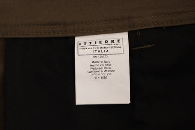 GF Ferre Groene Katoenen Stretch Comfort Fit Broek