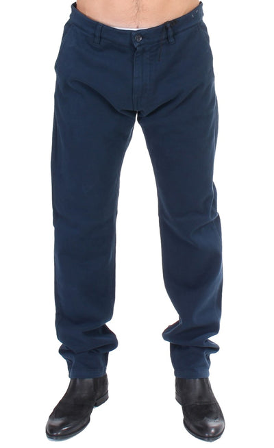 GF Ferre Blauwe Stretch Rechte Broek Chino's
