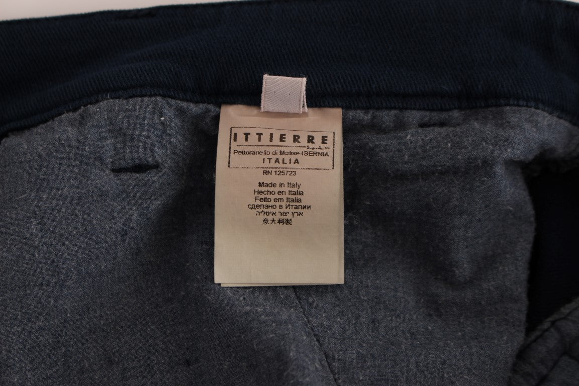 GF Ferre Blauwe Stretch Rechte Broek Chino's