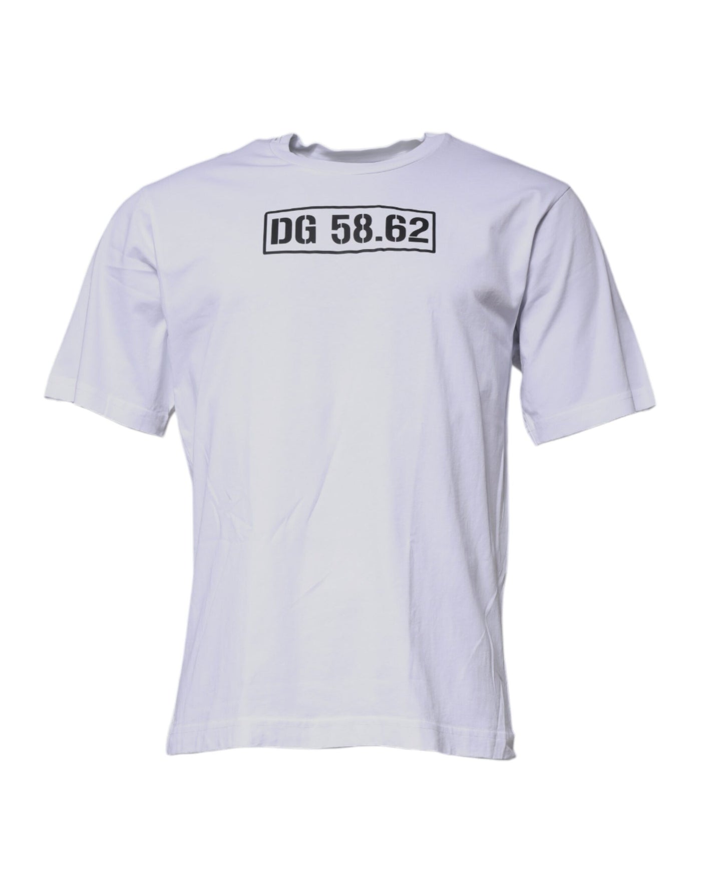 Dolce &amp; Gabbana Wit DG Logo Katoenen T-shirt met ronde hals