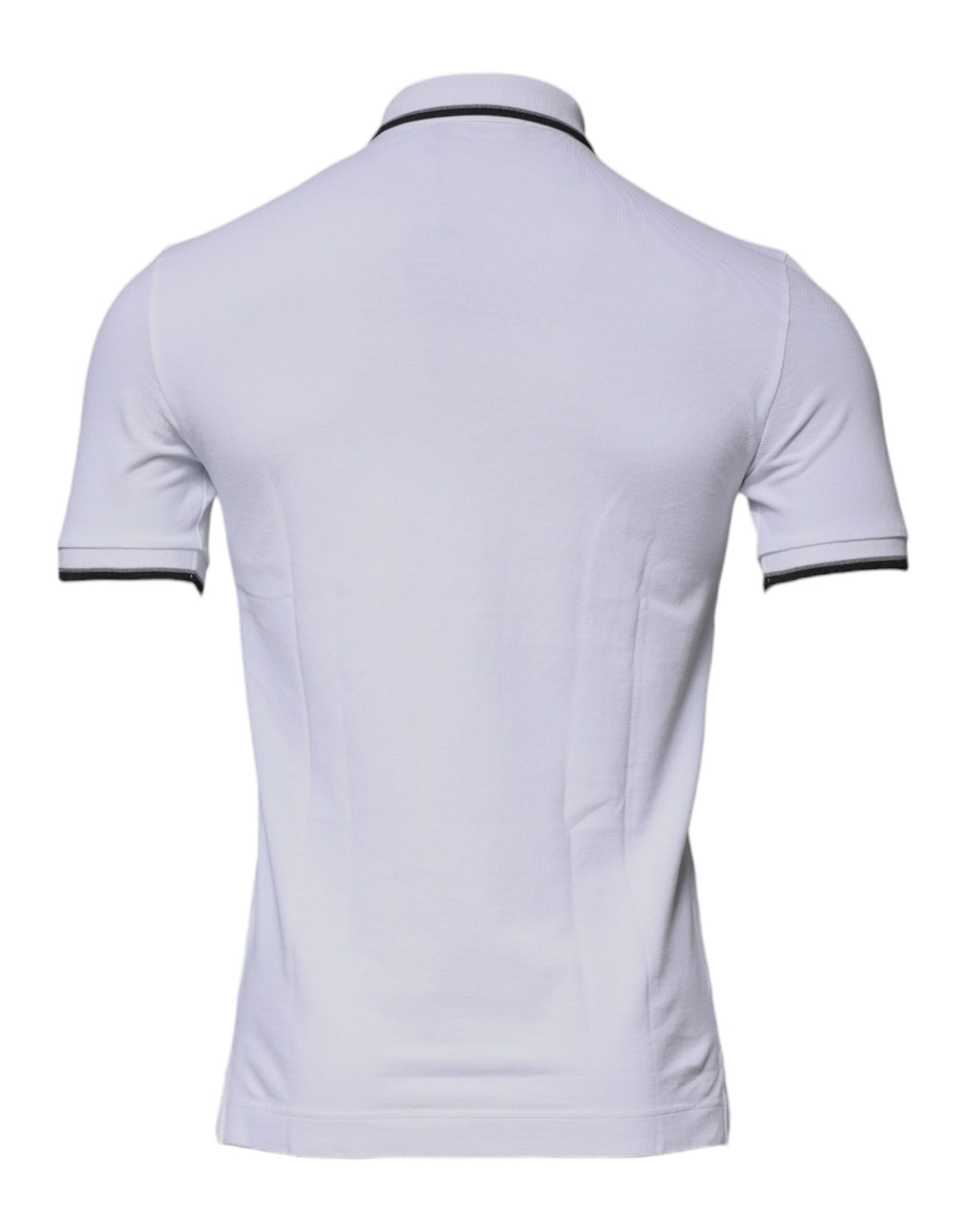 Dolce &amp; Gabbana wit katoenen poloshirt met kroonkraag
