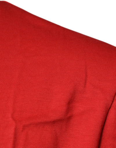 Dolce &amp; Gabbana Rood DG Logo Katoenen T-shirt met Ronde Hals