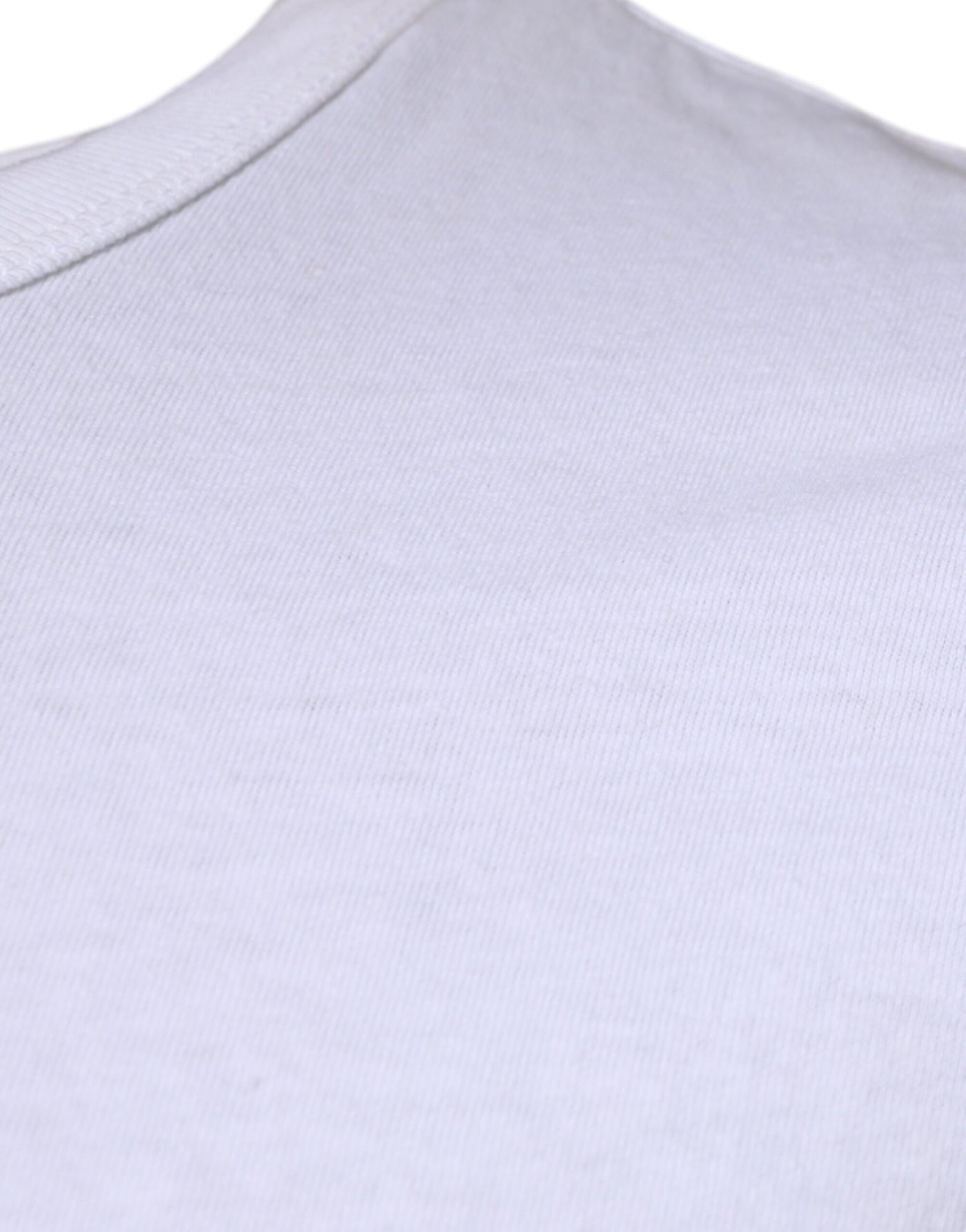 Dolce &amp; Gabbana Wit Gestreept T-shirt met Ronde Hals en Korte Mouwen