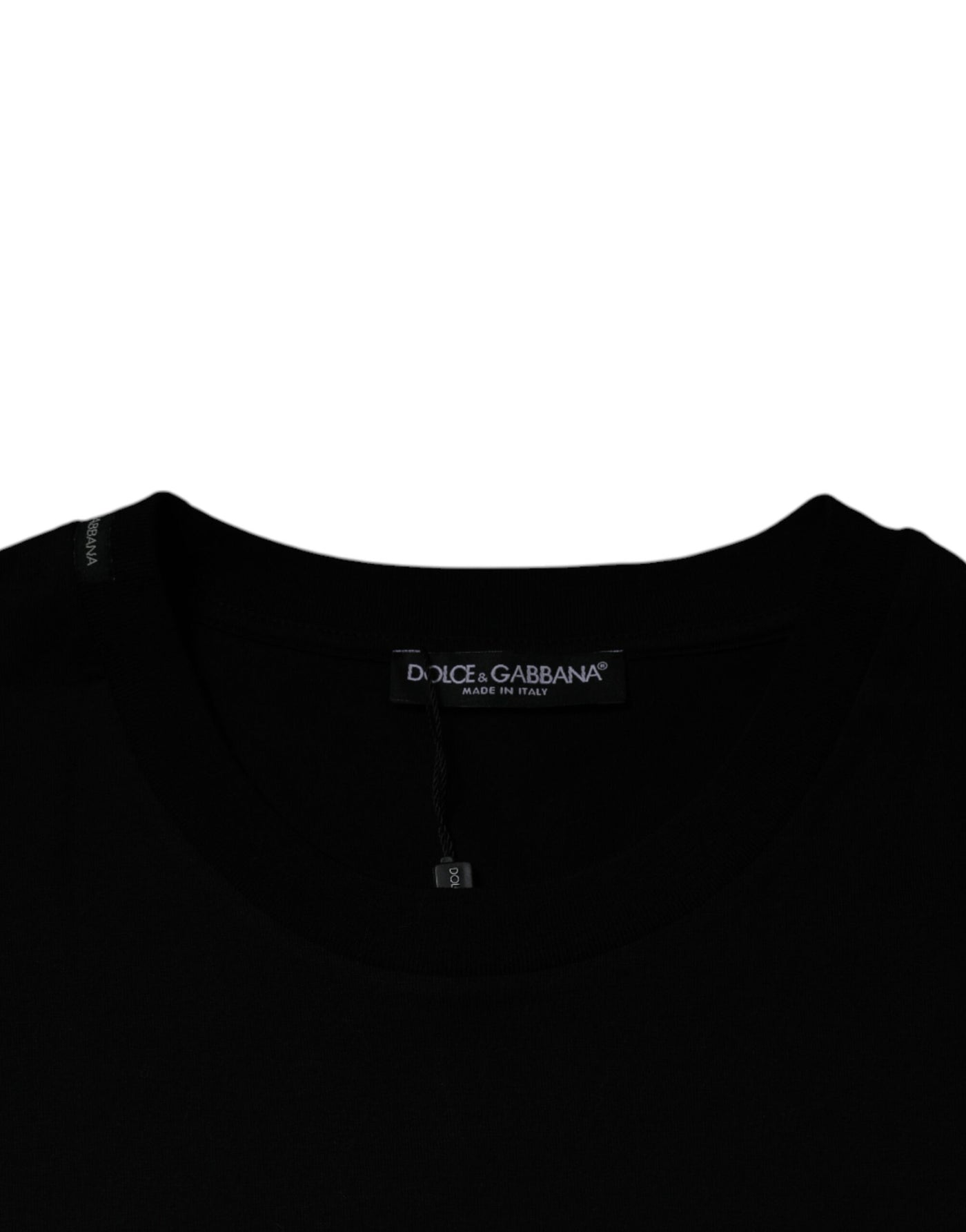 Dolce &amp; Gabbana Zwart T-shirt met ronde hals en korte mouwen