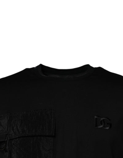 Dolce &amp; Gabbana Zwart T-shirt met ronde hals en korte mouwen