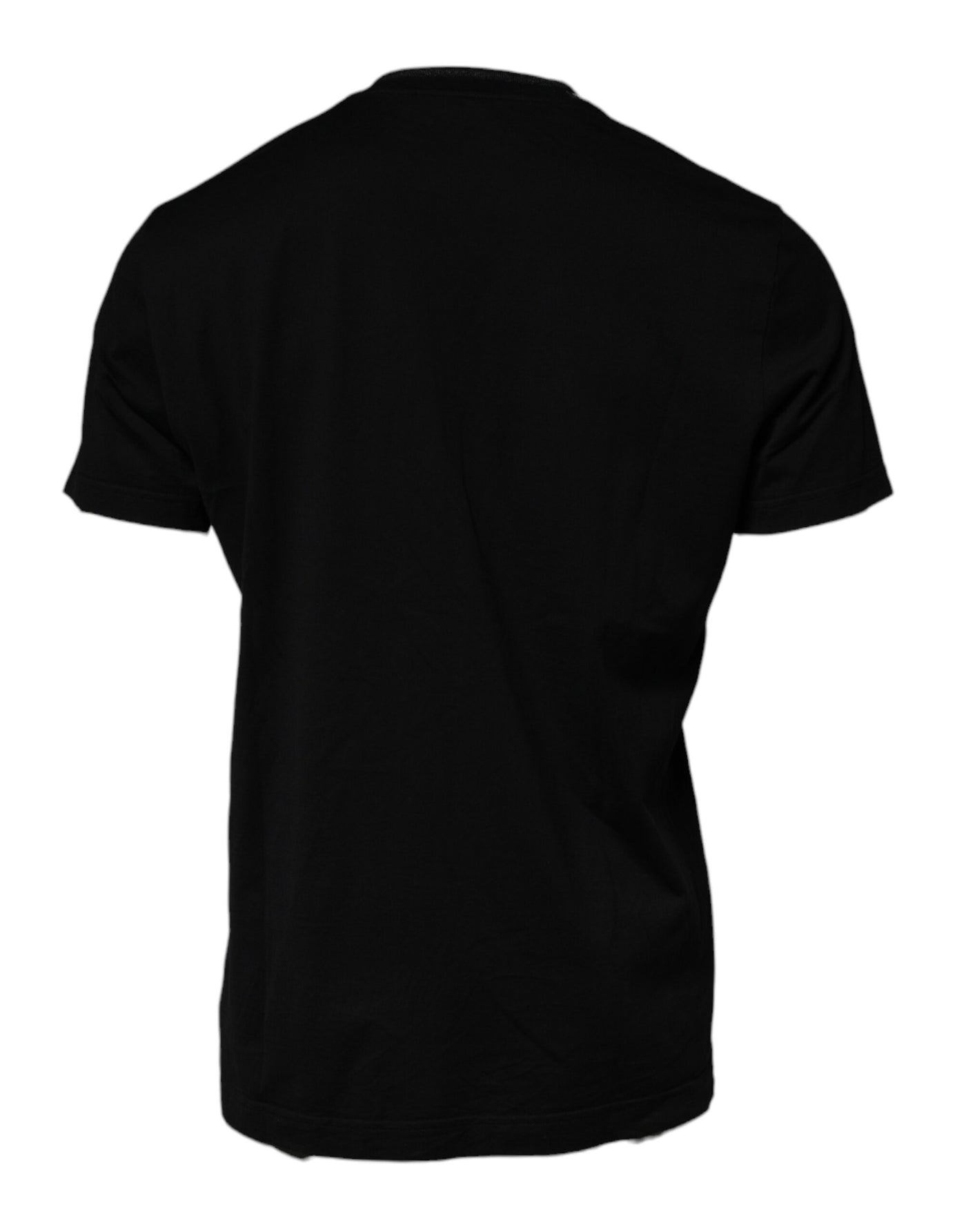 Dolce &amp; Gabbana Zwart T-shirt met ronde hals en korte mouwen