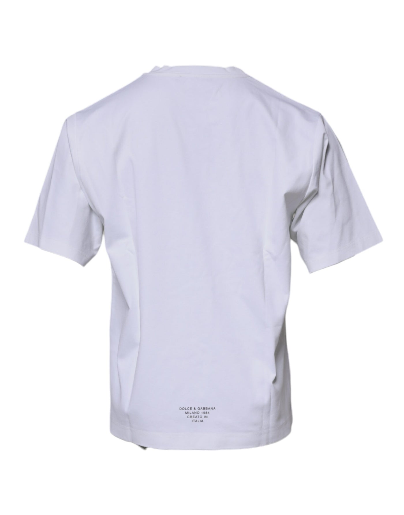 Dolce &amp; Gabbana Wit DG Logo Katoenen T-shirt met ronde hals