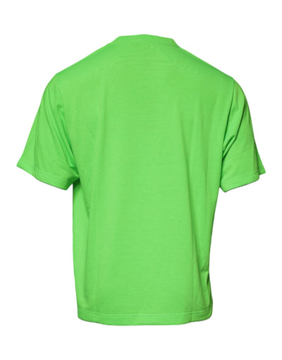 Dolce &amp; Gabbana Groen DG Logo Katoenen T-shirt met ronde hals