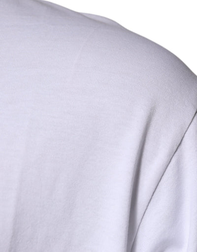 Dolce &amp; Gabbana Wit DG Milano Katoenen T-shirt met Ronde Hals