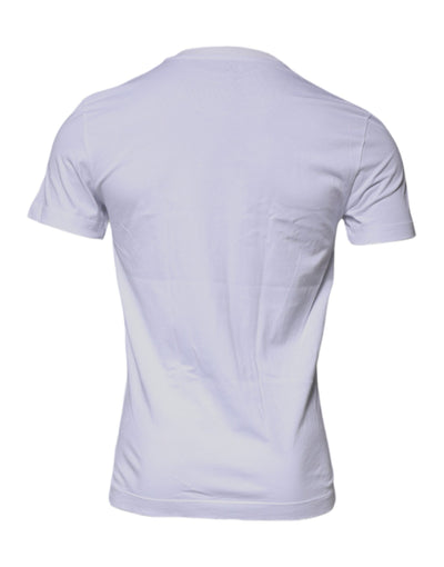 Dolce &amp; Gabbana Wit DG Logo Katoenen T-shirt met ronde hals