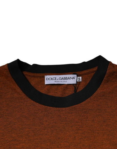 Dolce &amp; Gabbana Bruin DG Logo Katoenen T-shirt met ronde hals
