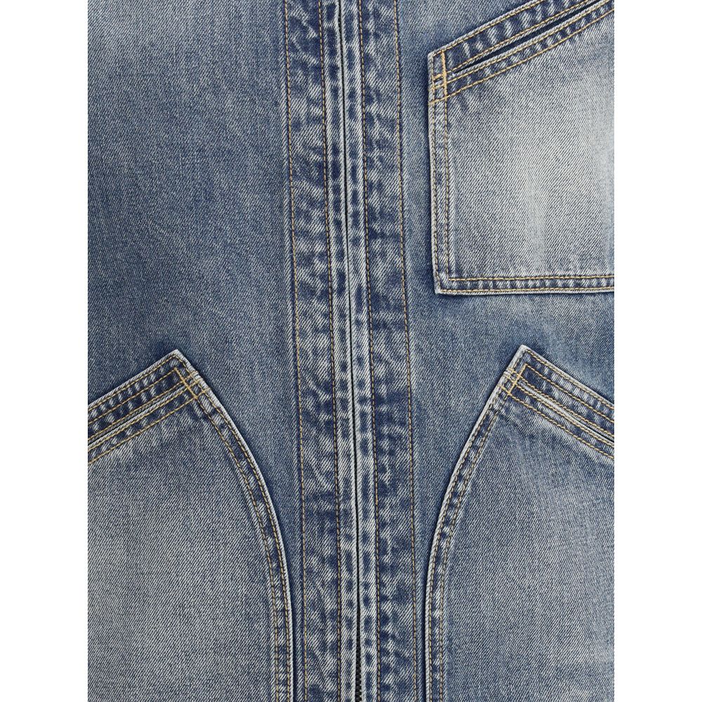 Veste en jean Alexander McQueen