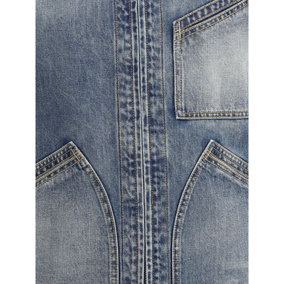 Veste en jean Alexander McQueen