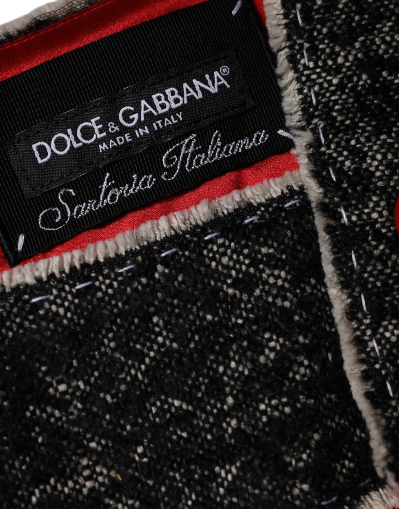 Dolce &amp; Gabbana Rode Wollen Mouwloze A-lijn Uitlopende Minijurk