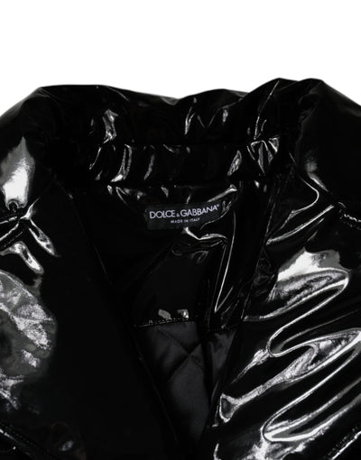 Dolce &amp; Gabbana Zwart Polyester Blousonjack met Knoopjes