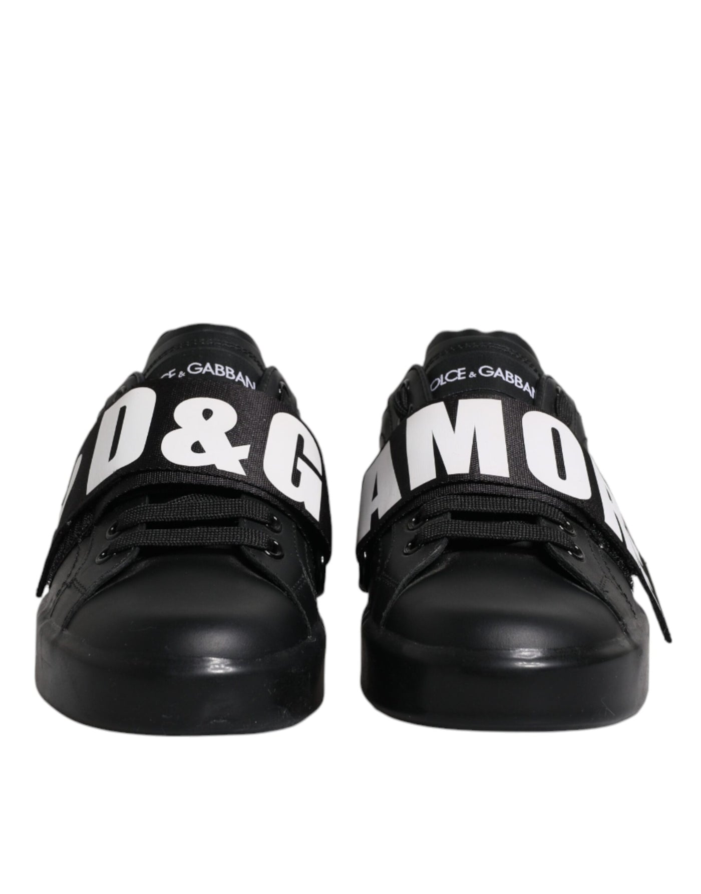 Dolce &amp; Gabbana Zwarte D&amp;G AMORE Lage Sneakers Schoenen