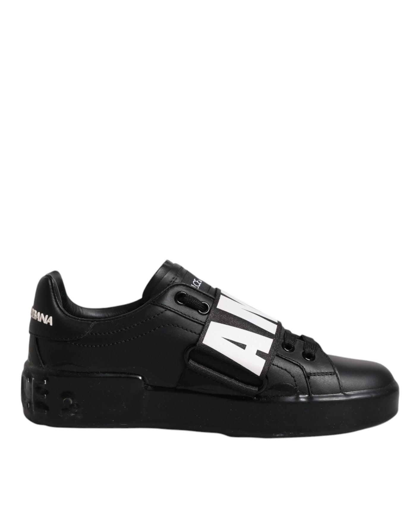 Dolce &amp; Gabbana Zwarte D&amp;G AMORE Lage Sneakers Schoenen
