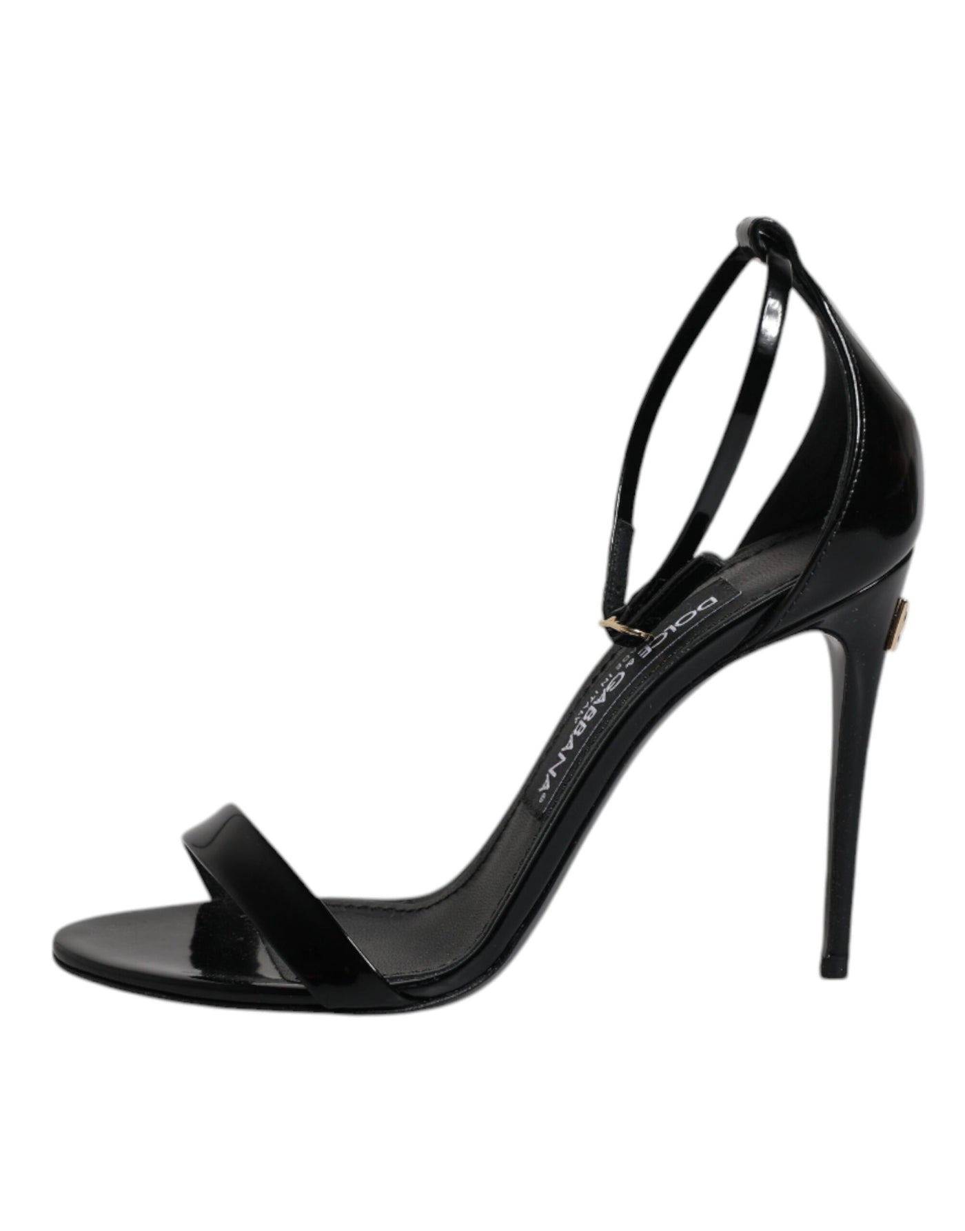 Dolce &amp; Gabbana Zwarte KEIRA Hakken Enkelband Sandalen Schoenen