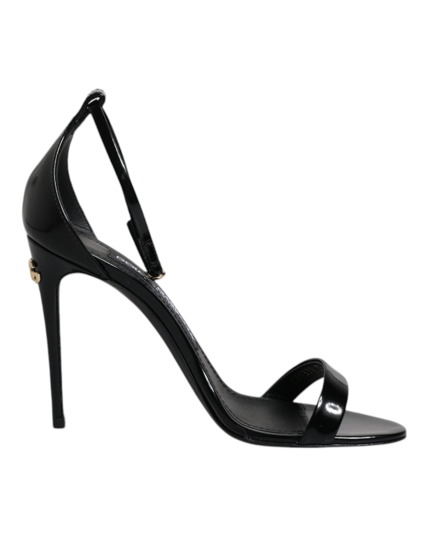Dolce &amp; Gabbana Zwarte KEIRA Hakken Enkelband Sandalen Schoenen