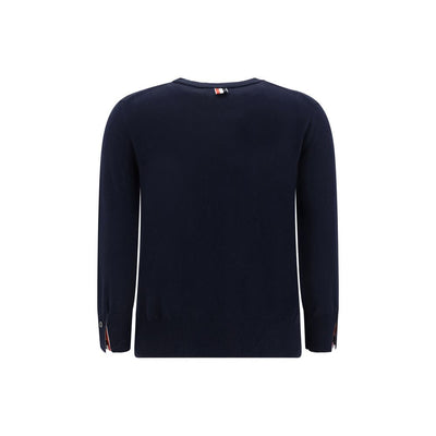 Pull ras du cou à bandes blanches Thom Browne