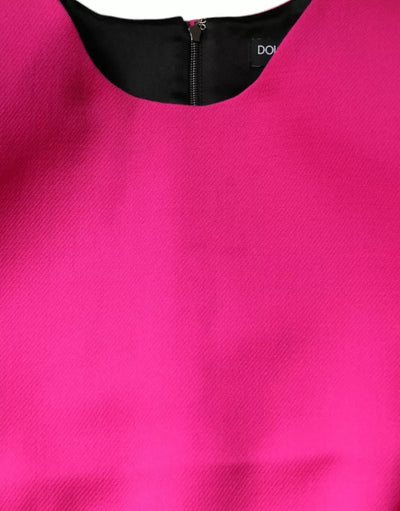 Dolce &amp; Gabbana roze mouwloze A-lijn mini-jurk