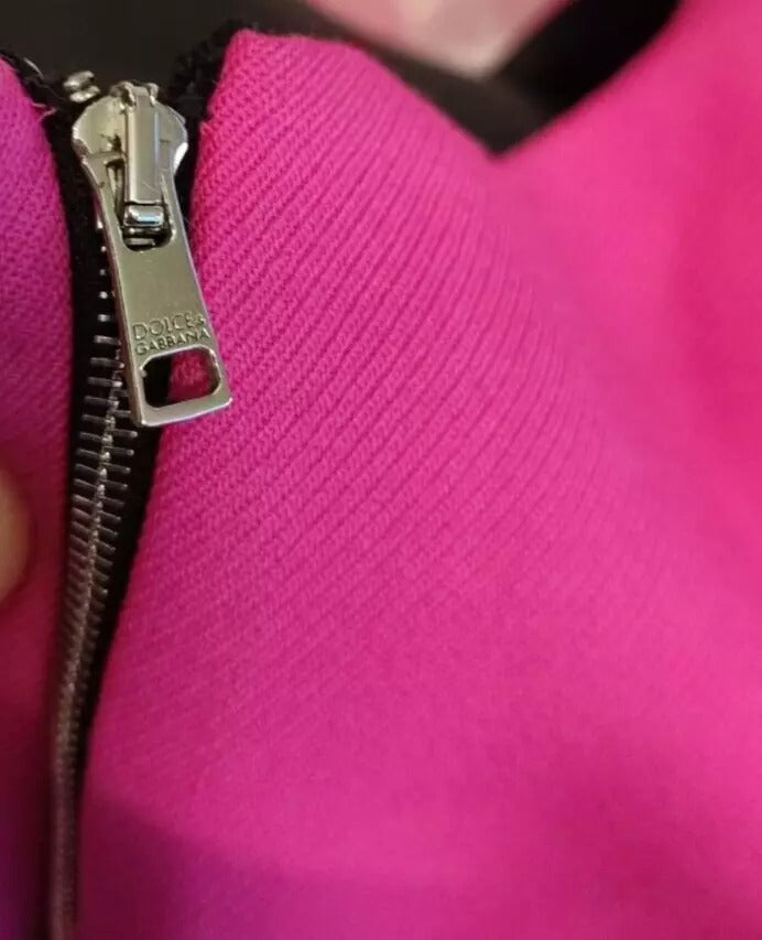 Dolce &amp; Gabbana roze mouwloze A-lijn mini-jurk