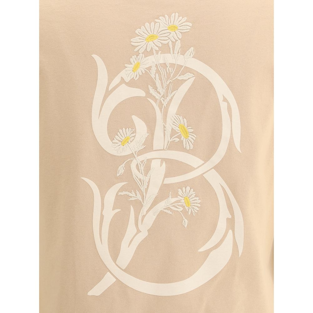 Burberry T-shirt met bloemenlogo