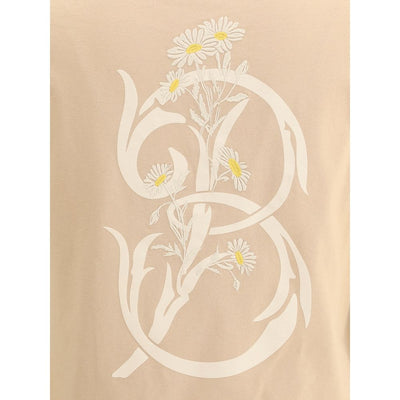 Burberry T-shirt met bloemenlogo