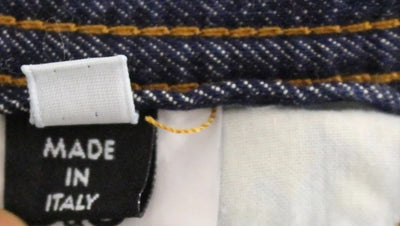 Short en jean délavé en coton bleu D&amp;G Dolce &amp; Gabbana